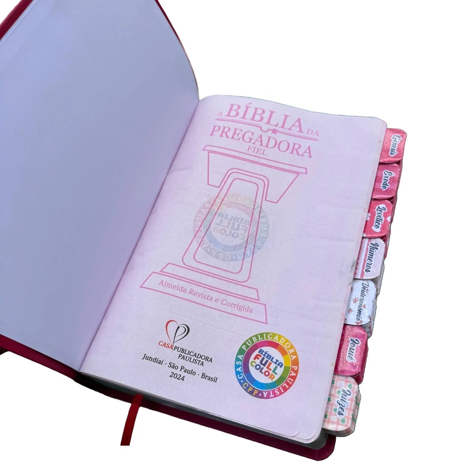 Bíblia de Estudo da Pregadora Vermelha Fiel Cpp Full Color Arc - Imagem 4